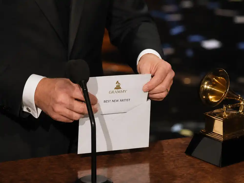 Awards envelope reveal on podium captures envelope shocks that rank among Grammys most shocking moments history when winners surprise the room
