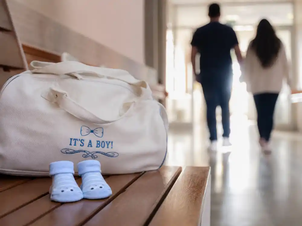 Hospital discharge scene closing Hailey Bieber pregnancy announcement timeline — Jack Blues Bieber born Aug. 23, 2024 per People and Us Weekly