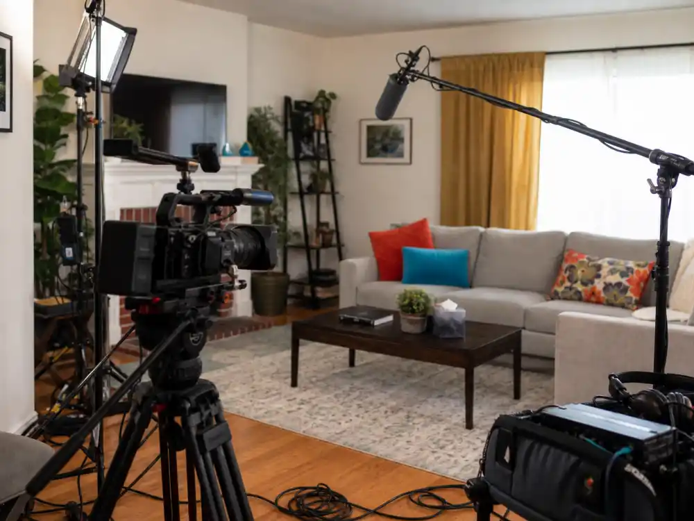 Reality TV production set for where is Honey Boo Boo now — cameras and crew documenting a TLC family show