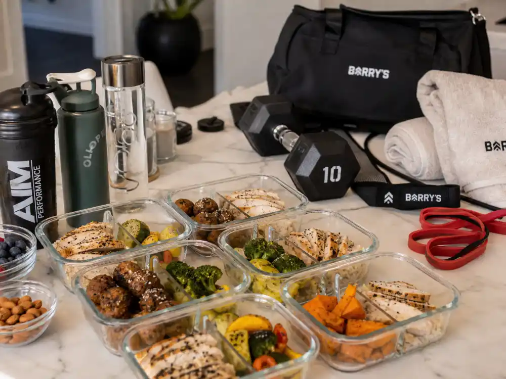 Healthy meal prep and gym equipment for how do celebrities prepare for award shows diet and fitness routines during awards season