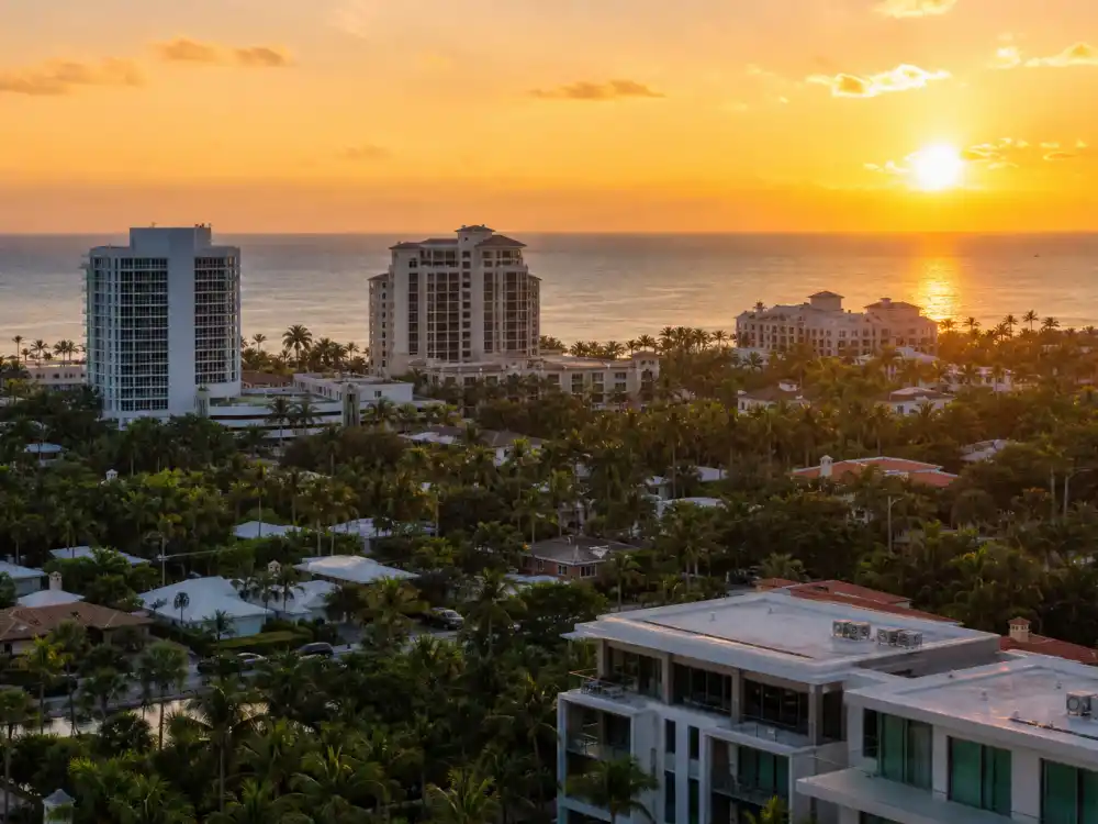 Boca Raton Florida coastal skyline near where Ariana Grande was born on June 26, 1993 — how old is Ariana Grande birthplace context