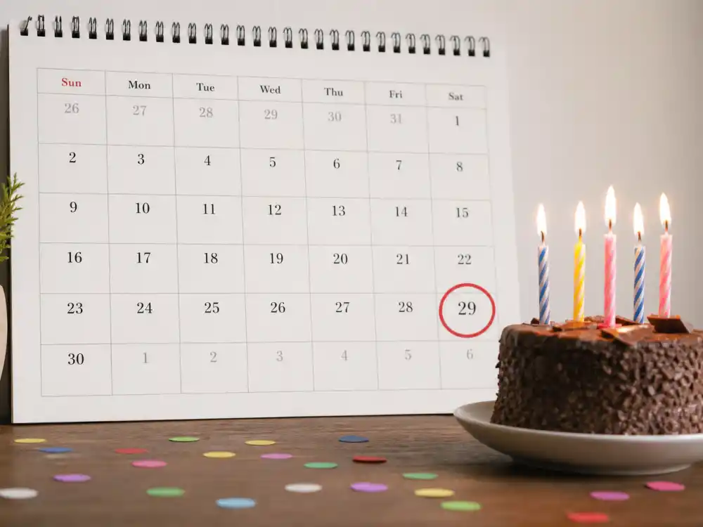 November 29 birthday calendar and candles marking how old is Chadwick Boseman each year when fans celebrate his Sagittarius birth date