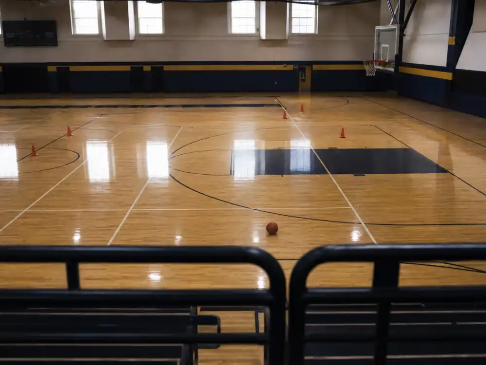 Basketball gym training setup reflecting how old is Giannis Antetokounmpo career arc from Athens street courts to NBA champion and two-time MVP