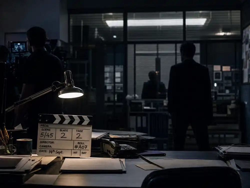 Drama film production set reflecting how old is Idris Elba career arc from Hackney roots to Golden Globe-nominated television and blockbuster stardom