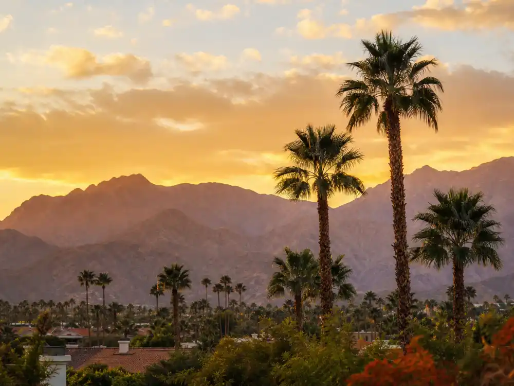 Coachella Valley California desert landscape evoking how old is Jenna Ortega birthplace — the region where Jenna Marie Ortega was born on September 27, 2002