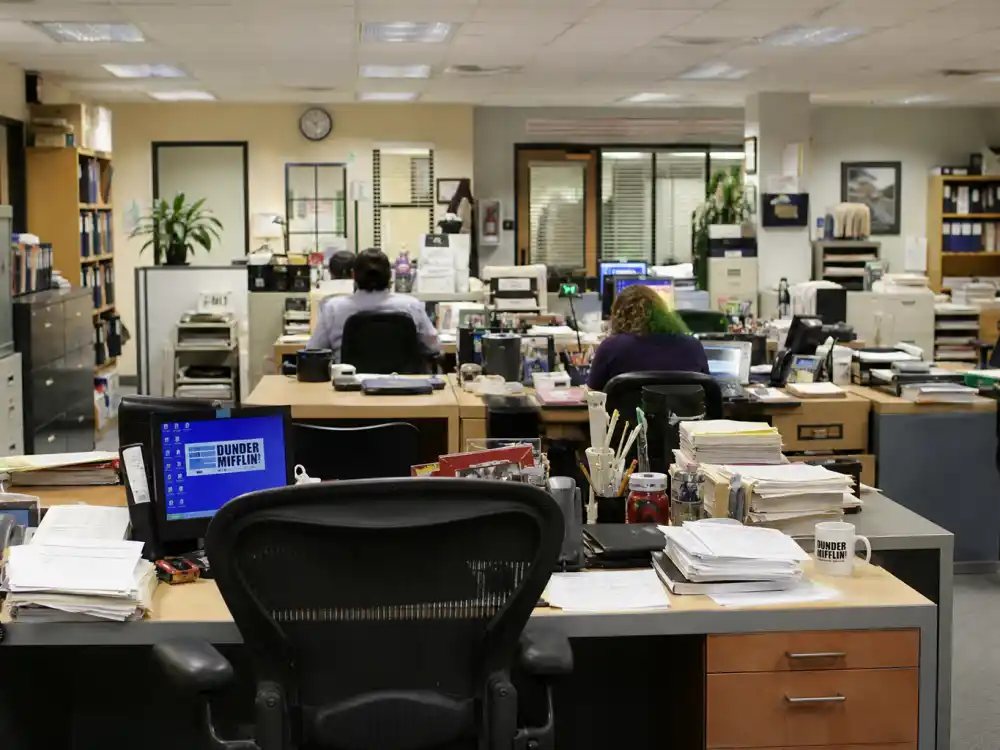 Classic American workplace comedy set reflecting how old is John Krasinski career arc from Newton roots to Emmy-nominated television stardom on The Office