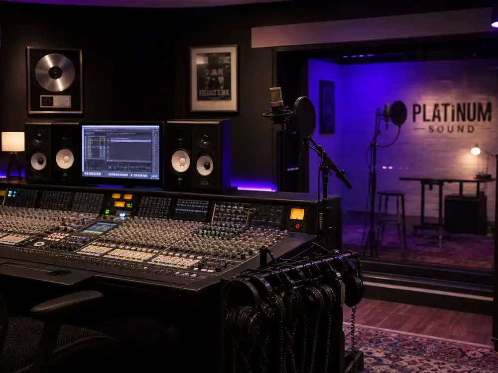 Hip-hop recording studio reflecting how old is Kendrick Lamar career arc from Compton mixtapes to Pulitzer-winning albums and Grammy dominance