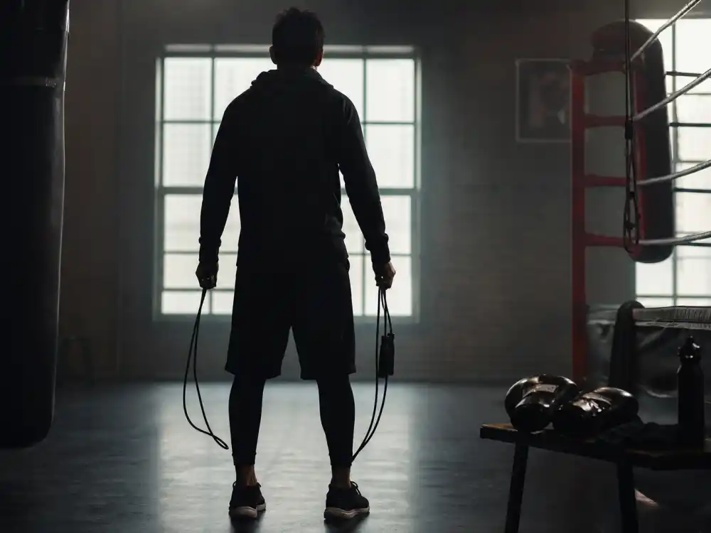 Boxing gym training setup reflecting how old is Michael B Jordan career arc from television roots to Creed franchise stardom and blockbuster film dominance
