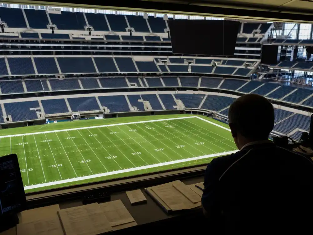 NFL stadium interior reflecting how old is Patrick Mahomes at industry peak — Super Bowl runs and MVP dominance across his Kansas City Chiefs championship era