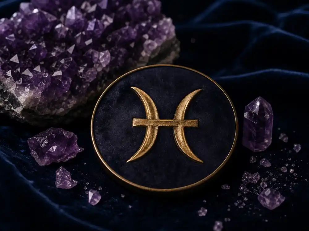 Pisces zodiac and February birthstone for how old is Rihanna astrology bio editorial without identifiable faces