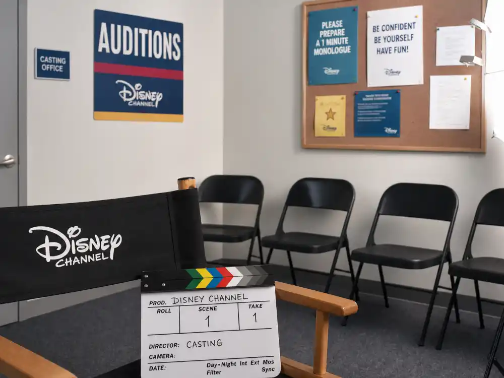 Disney Channel audition waiting room evoking how old is Sabrina Carpenter early acting career before Girl Meets World stardom