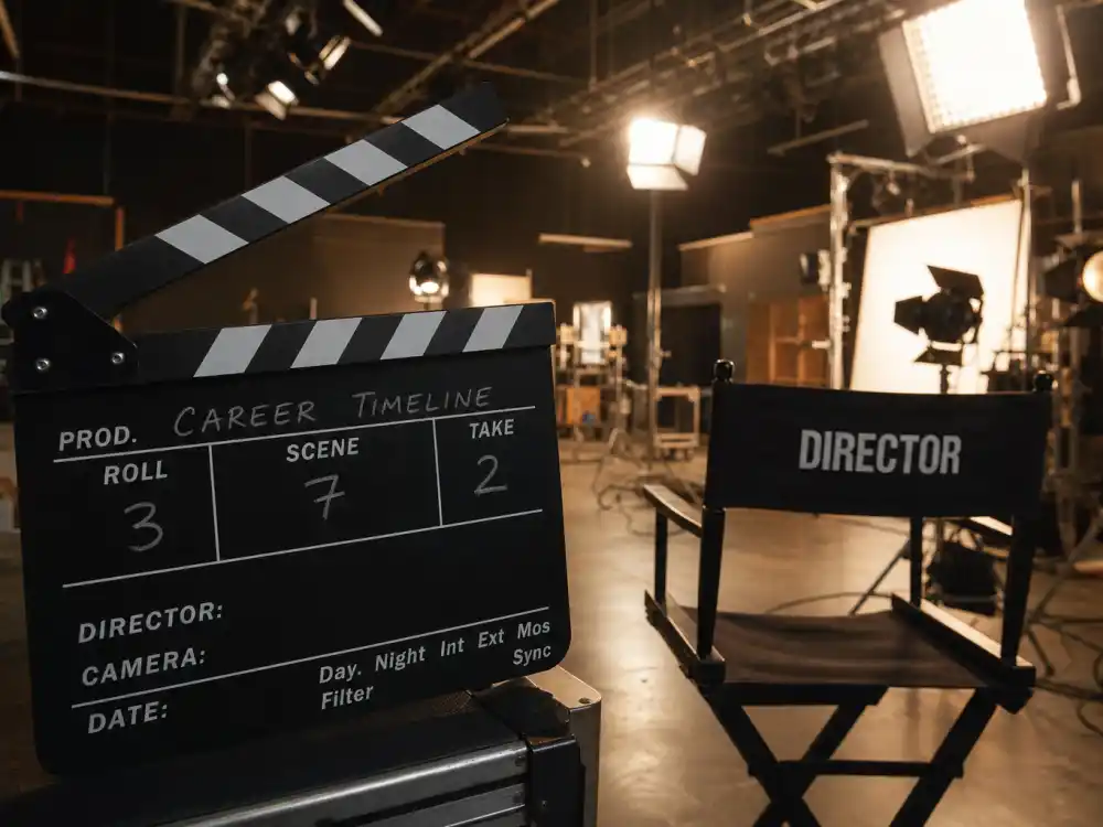 Film studio set reflecting how old is Scarlett Johansson career arc from child actor roots to Oscar-nominated drama and blockbuster franchise superstardom