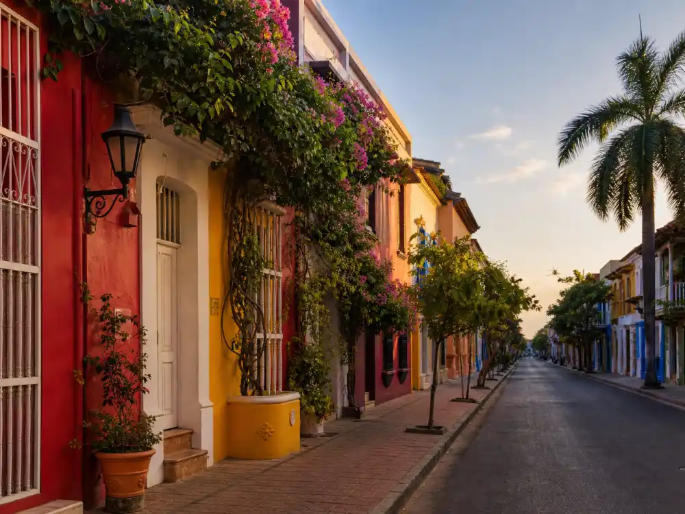 Barranquilla Colombia colonial street evoking how old is Shakira birthplace — the city where Shakira Isabel Mebarak Ripoll was born on February 2, 1977