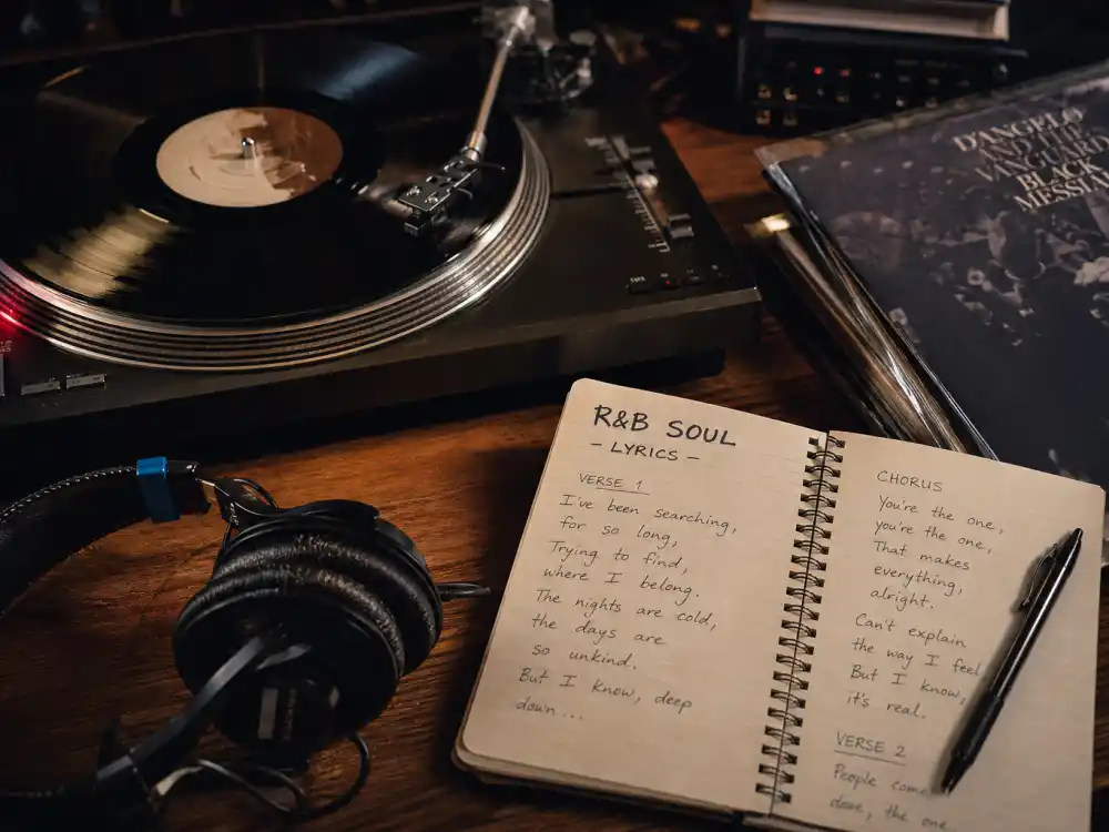 R&B vinyl record on turntable reflecting how old is SZA at her Ctrl-era breakthrough when neo-soul stardom reshaped modern R&B
