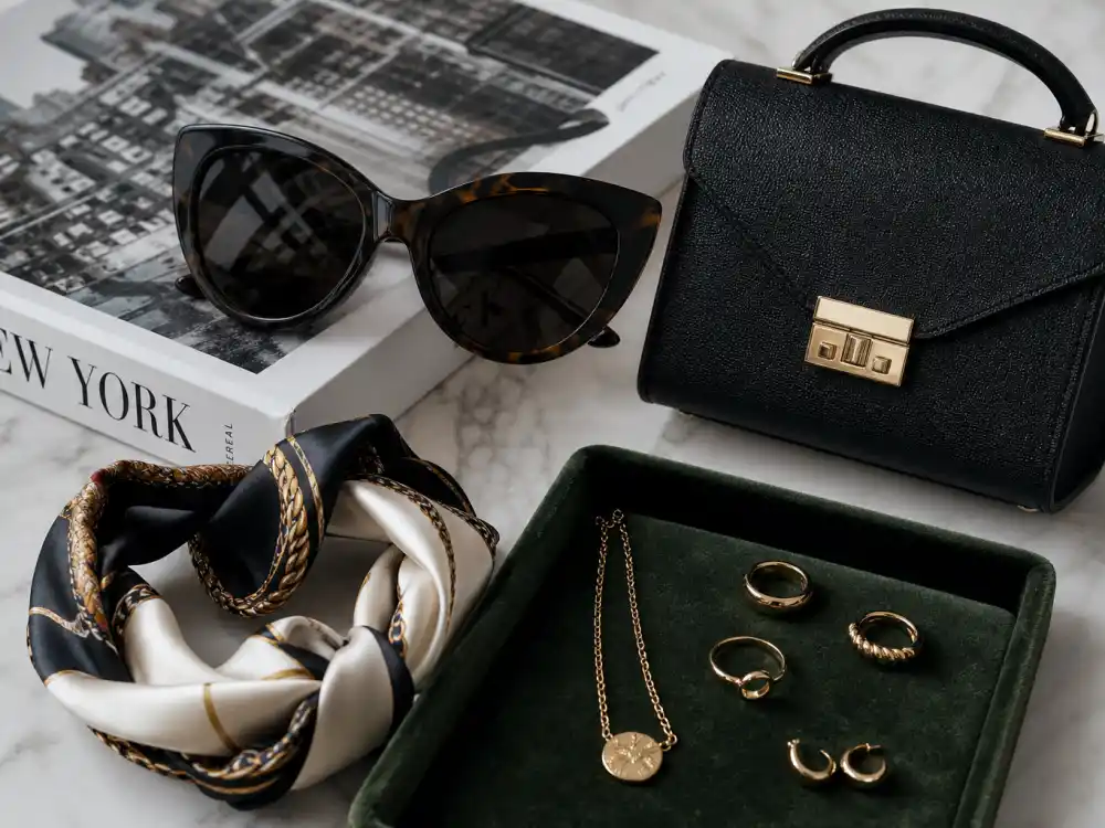 Oversized sunglasses and structured mini bag defining how to dress like Sarah Jessica Parker city style accessory finish