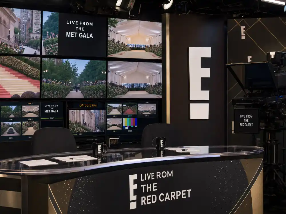 E! network broadcast desk for Live From the Red Carpet — how to watch the Met Gala red carpet live on cable when Vogue is not your only option