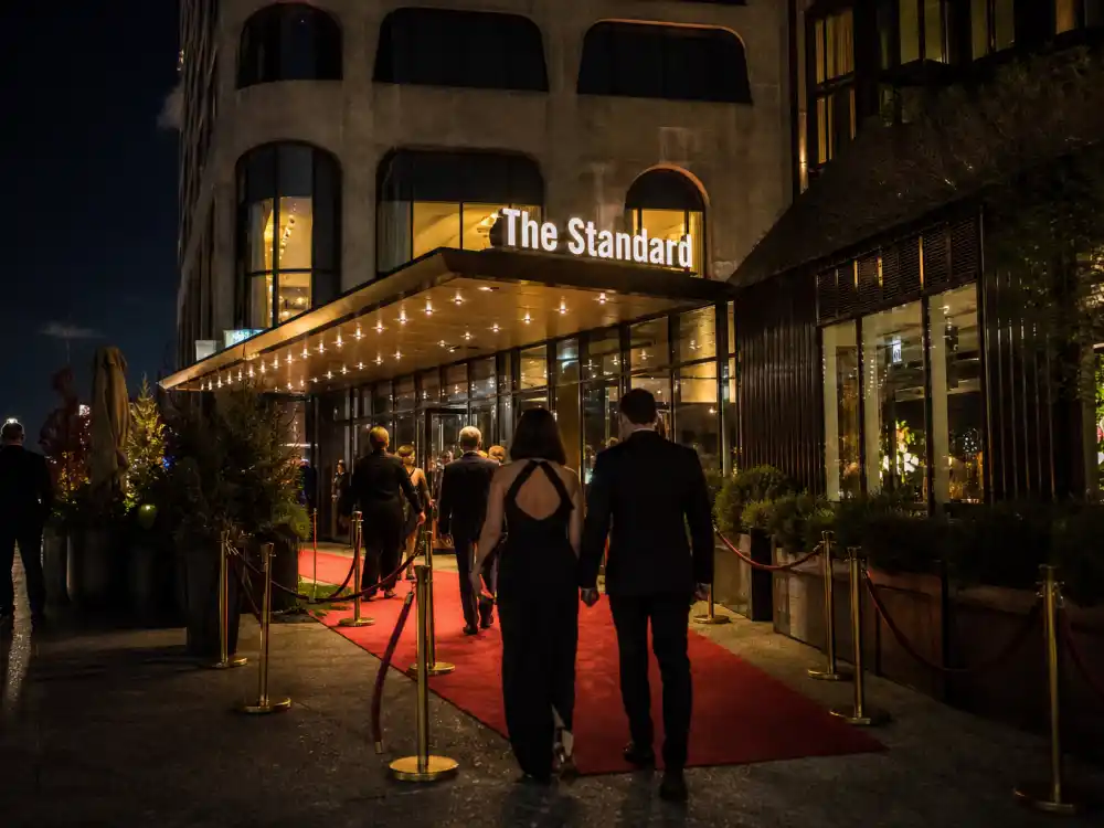 The Standard Hotel High Line — inside the Met Gala after parties circuit, the Boom Boom Room rooftop remains the most famous post-dinner destination