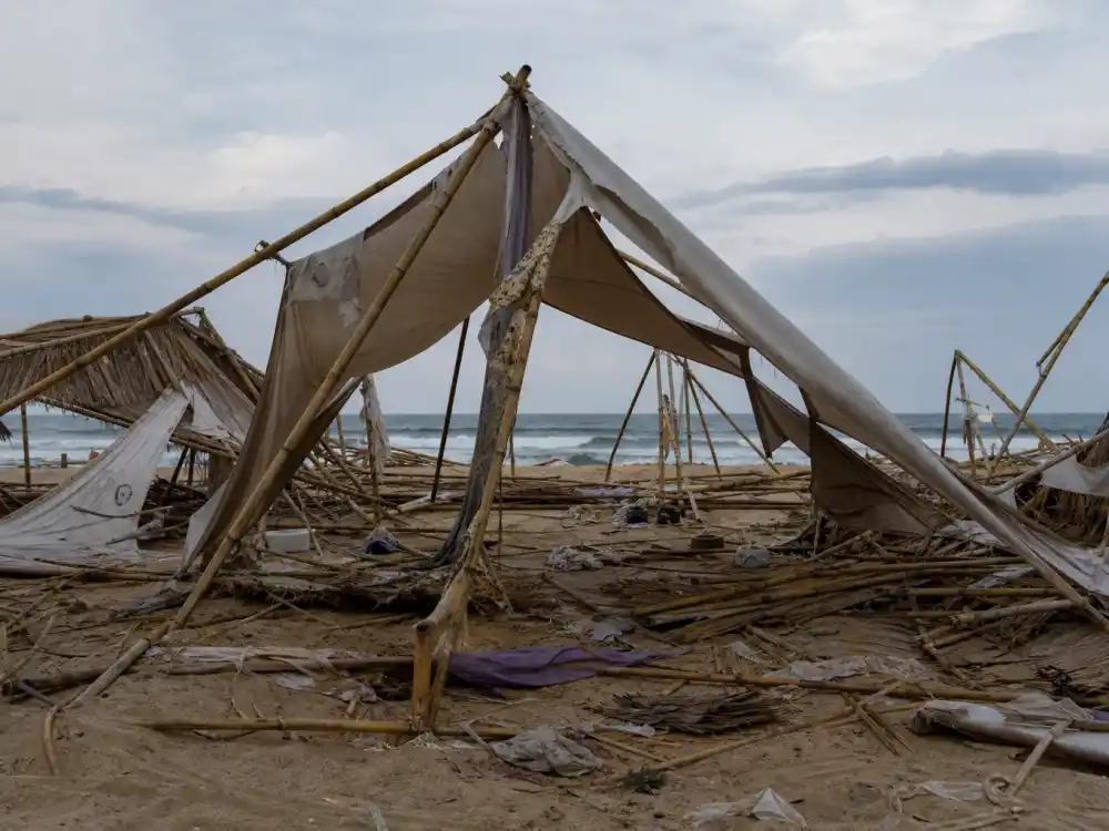 Abandoned tropical festival tents for what happened to Ja Rule after Fyre Festival fallout