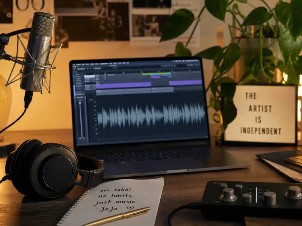 Home studio desk for what happened to JoJo singer now as an independent artist in 2026