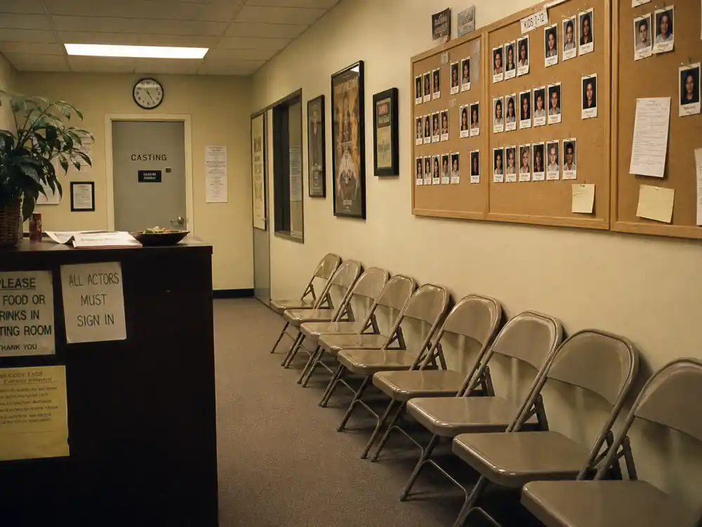 1990s Hollywood casting waiting room for where is Josh Peck now before Nickelodeon child star fame