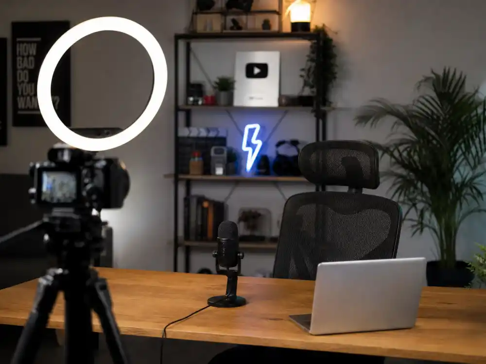 Home YouTube vlog studio for where is Josh Peck now digital creator era after Nickelodeon