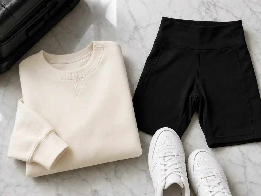 Oversized cream sweatshirt central to Kendall Jenner airport style 2026 comfort-first layering formula