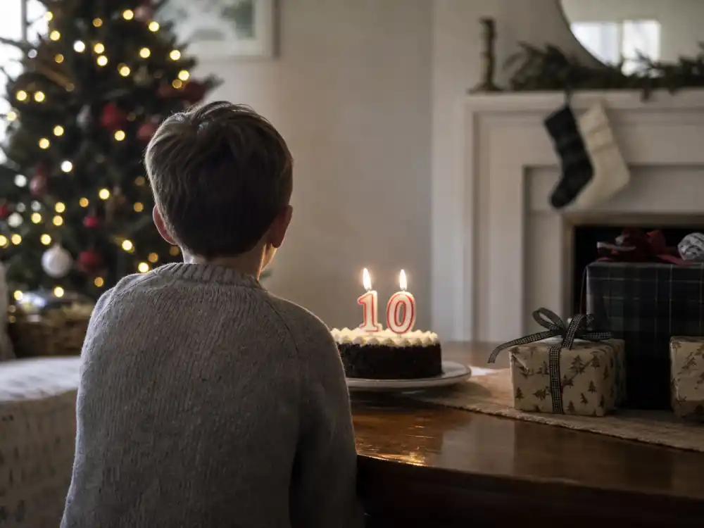 December winter birthday scene for Saint West age 10 — Kim Kardashian kids names ages and birthdays include Dec 5 2015 birth verified by Us Weekly