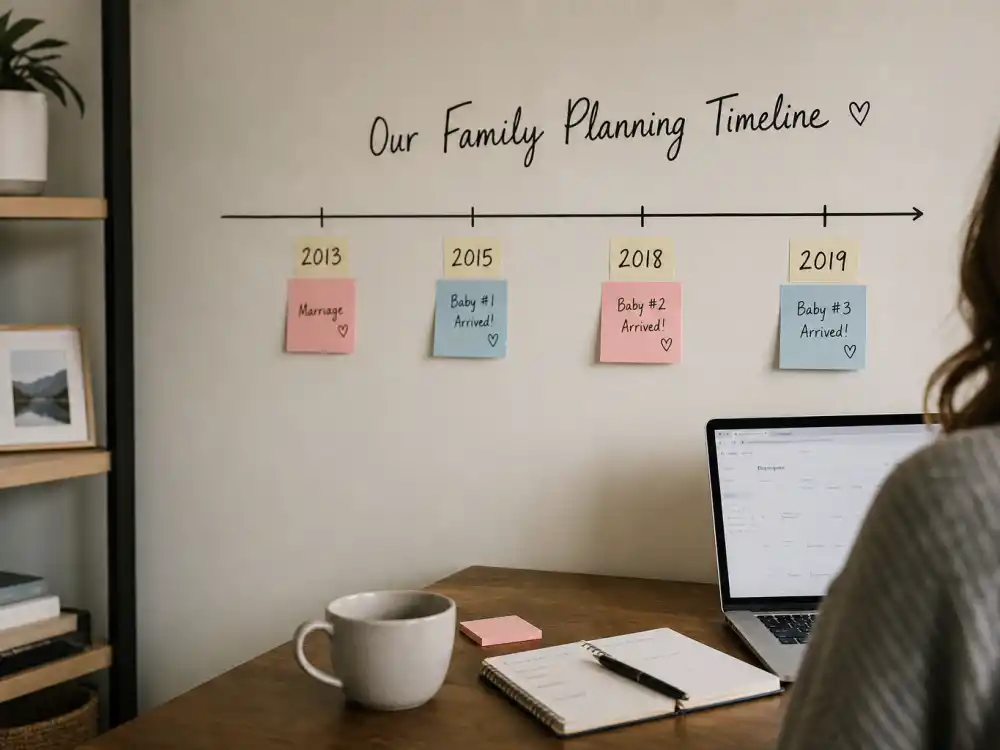 Four-child birth timeline wall for Kim Kardashian surrogate journey explained — North Saint Chicago Psalm years 2013 through 2019 verified family arc