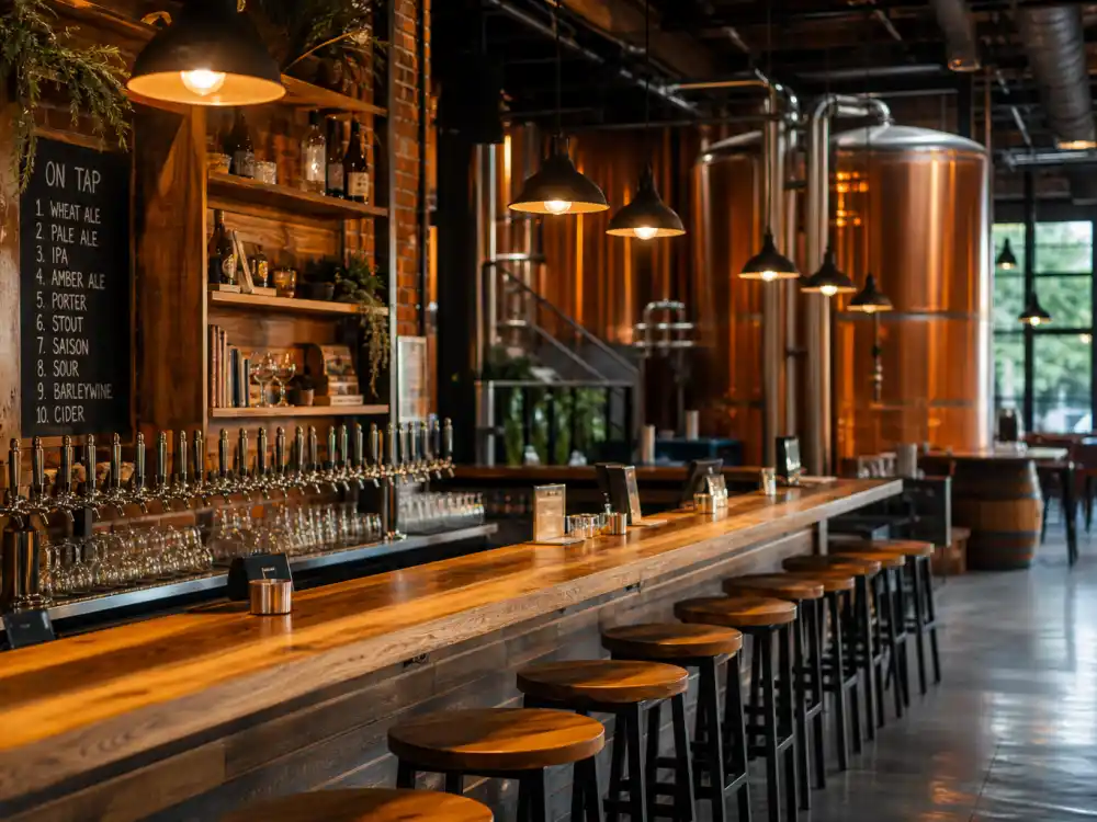 Craft brewery taproom for where is Kristin Kreuk now Rowhouse Brewing and 2026 entrepreneur chapter