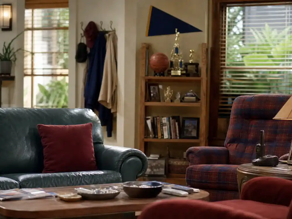 Early-2000s sitcom living room for where is Kyla Pratt now as Breanna Barnes on UPN One on One