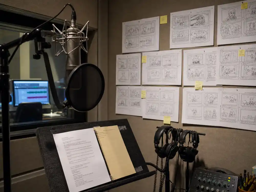 Voice-over booth for where is Kyla Pratt now as Penny Proud on Disney animated series