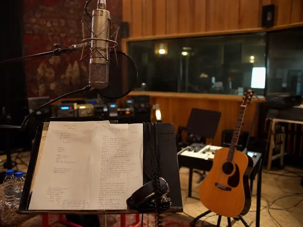 Early 2000s recording studio for Lalaine Inside Story music album and Disney Channel pop career