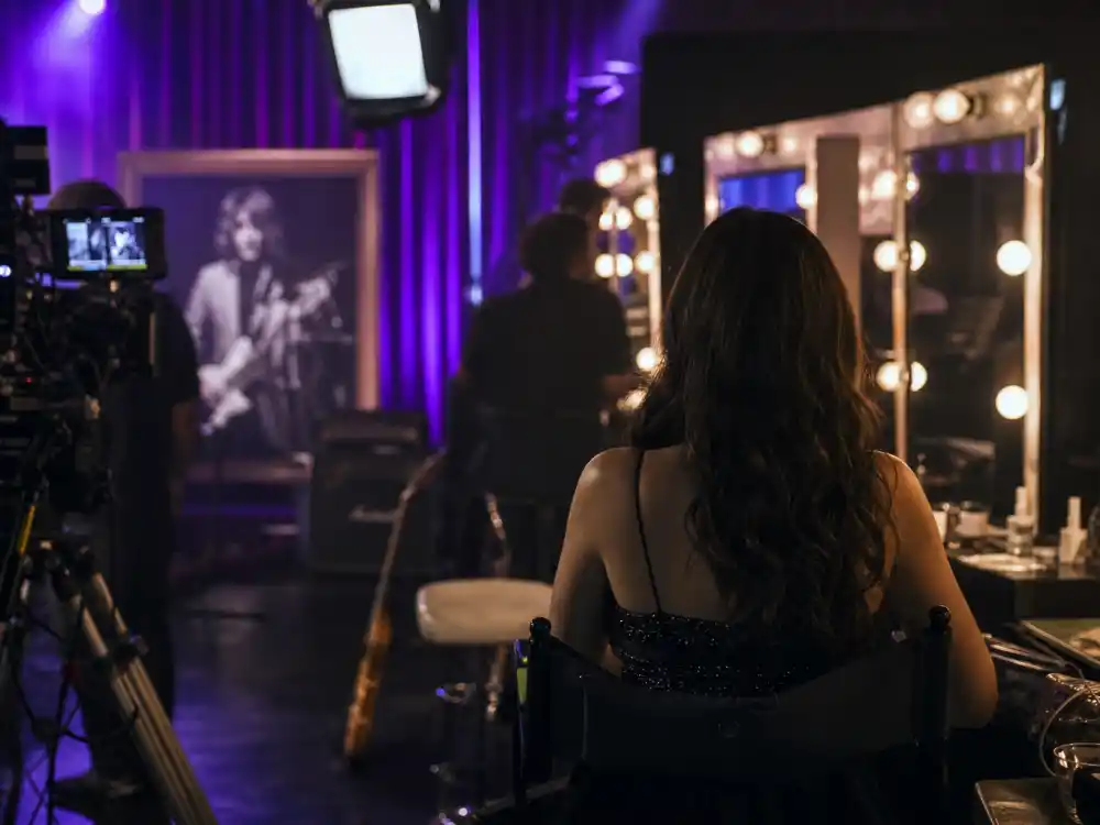 Prestige television drama set behind the scenes for Lily Rose Depp nepo baby acting roles The Idol lead performance editorial without identifiable faces