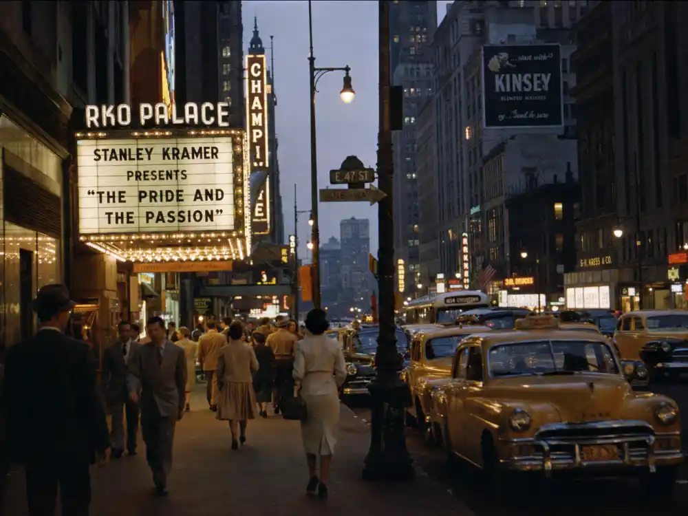1950s Lexington Avenue New York streetscape framing Marilyn Monroe white dress history location scouting and classic Hollywood location work