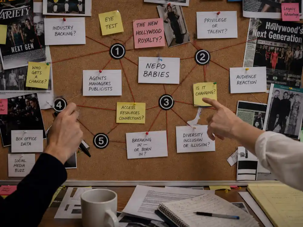 Cluster navigation map desk for Maya Hawke nepo baby career path cross-link to hub 26500 merit 26525 and debate 26549