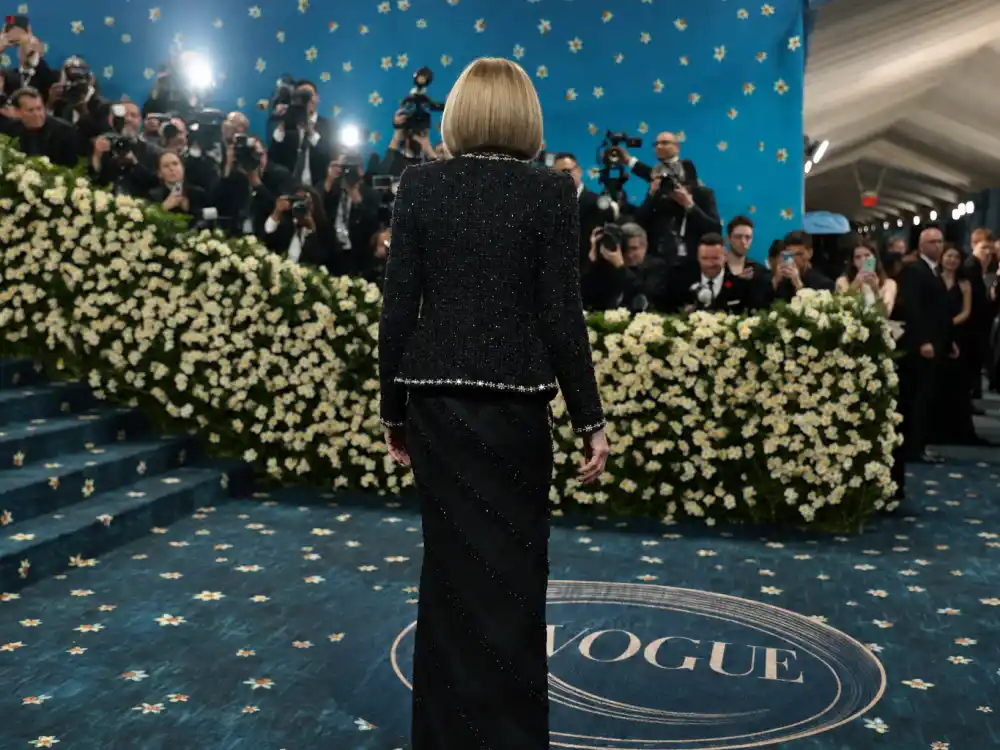 Classic Chanel tweed evening silhouette on Met Gala 2026 best and worst dressed red carpet from behind at the Metropolitan Museum May 4