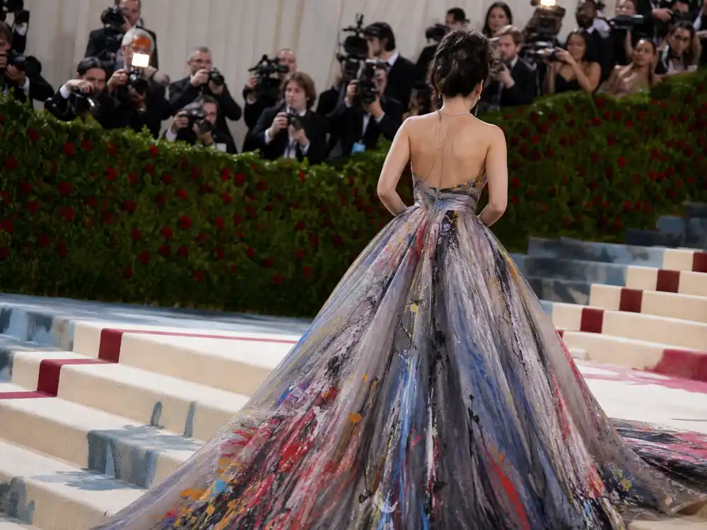 Painterly art-inspired couture on Met Gala 2026 best and worst dressed carpet interpreting Costume Art and Fashion Is Art dress code at the Met