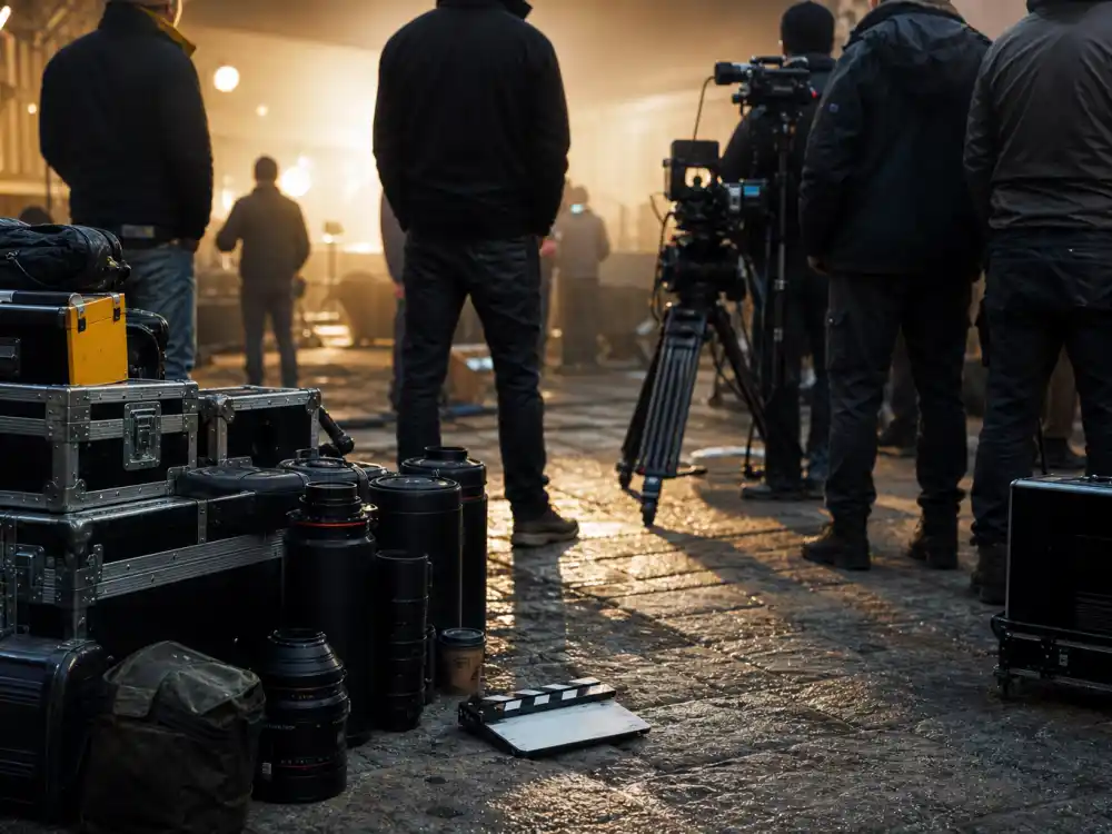 Film set camera gear for where is Miko Hughes now working behind the camera in production