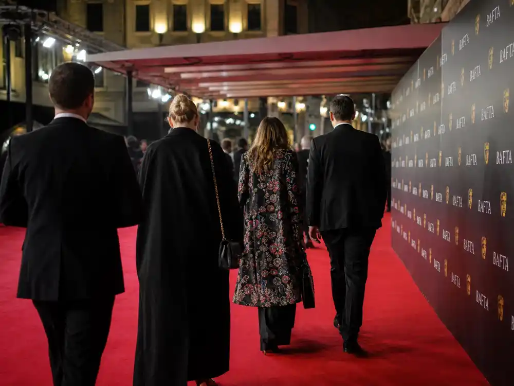 BAFTA red carpet premiere night evoking actors chasing the most BAFTAs won by an actor record