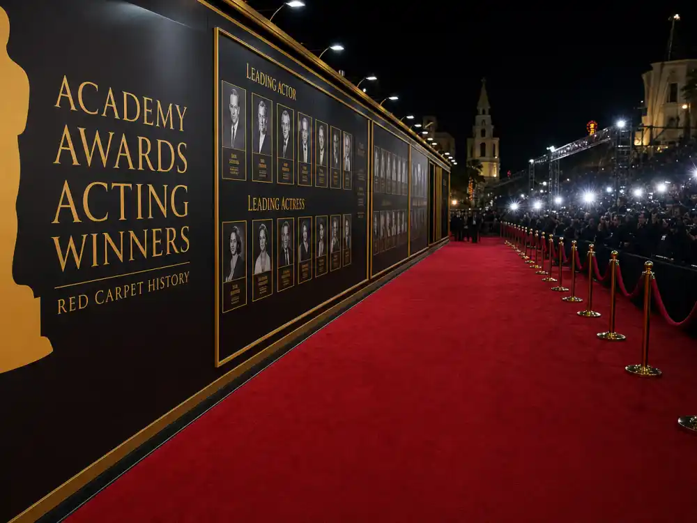 Red carpet awards premiere atmosphere tied to actors chasing the most Oscars won by an actor all time record