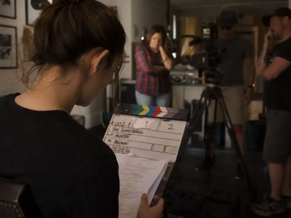 Indie film set behind the scenes for nepo babies who made it on their own Maya Hawke acting career milestone editorial without faces