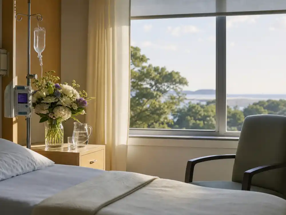 Calm hospital recovery room for where is Niki Taylor now after 2001 Atlanta accident and healing journey