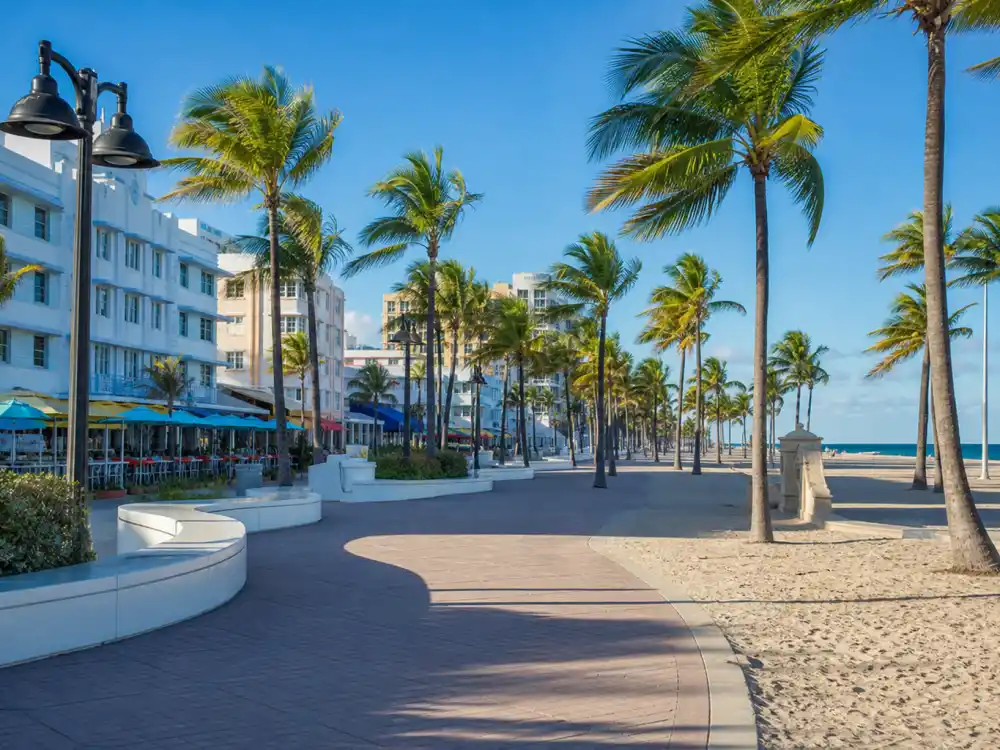 Sunny Fort Lauderdale Florida boardwalk for where is Niki Taylor now teenage model discovery roots