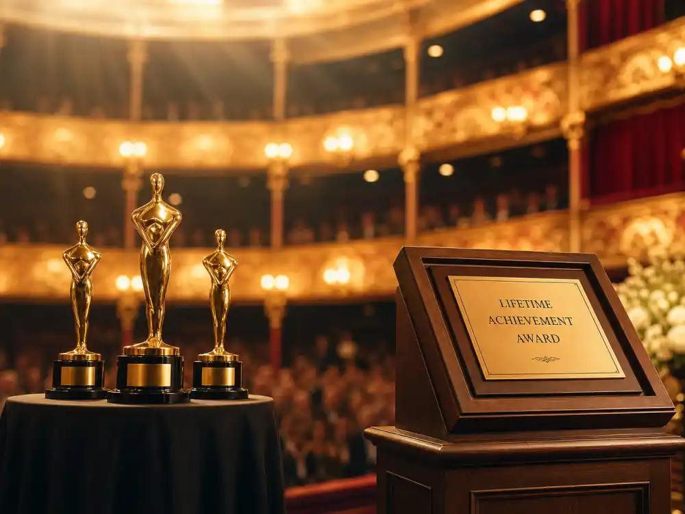 Honorary Oscar lifetime achievement display complementing the oldest Oscar winners in history competitive records list