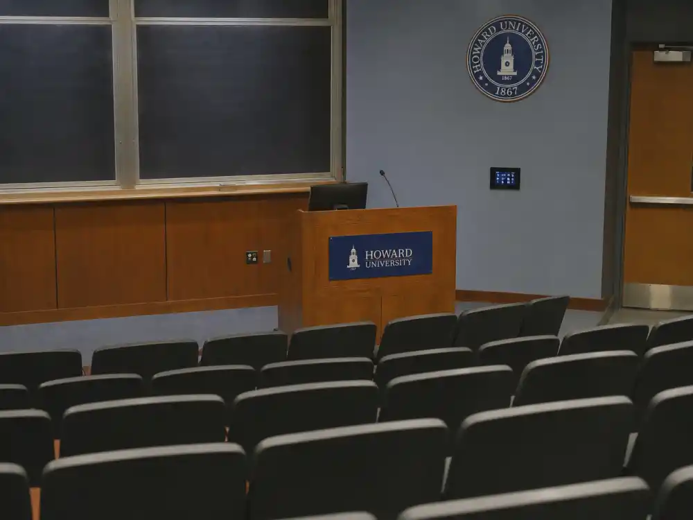 University lecture hall for where is Omarosa now academia and political commentary path