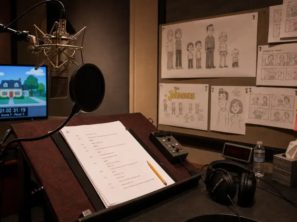 Animation voice booth for what happened to Orlando Brown Proud Family and Fillmore voice work