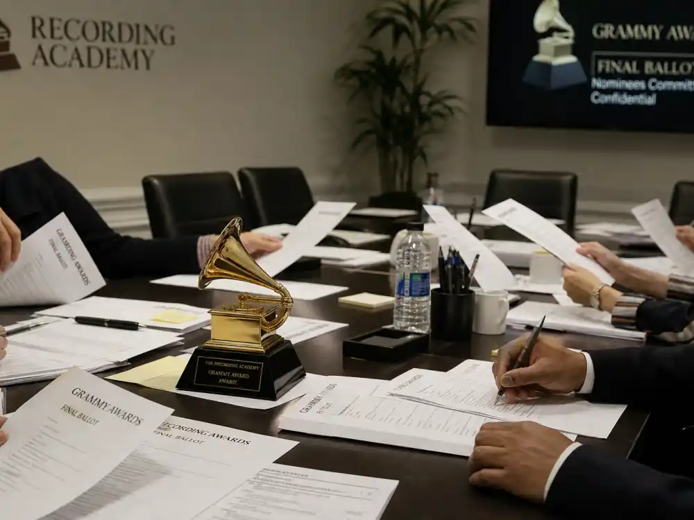 Recording Academy peer committee reviewing Grammy ballots at center of payola and Grammy voting controversies over secret review panels