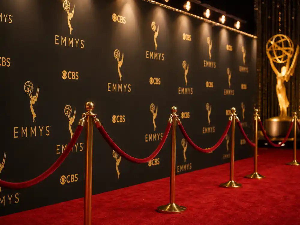Television awards press wall before ceremony night when the most Emmys won by an actor list updates with new performer winners