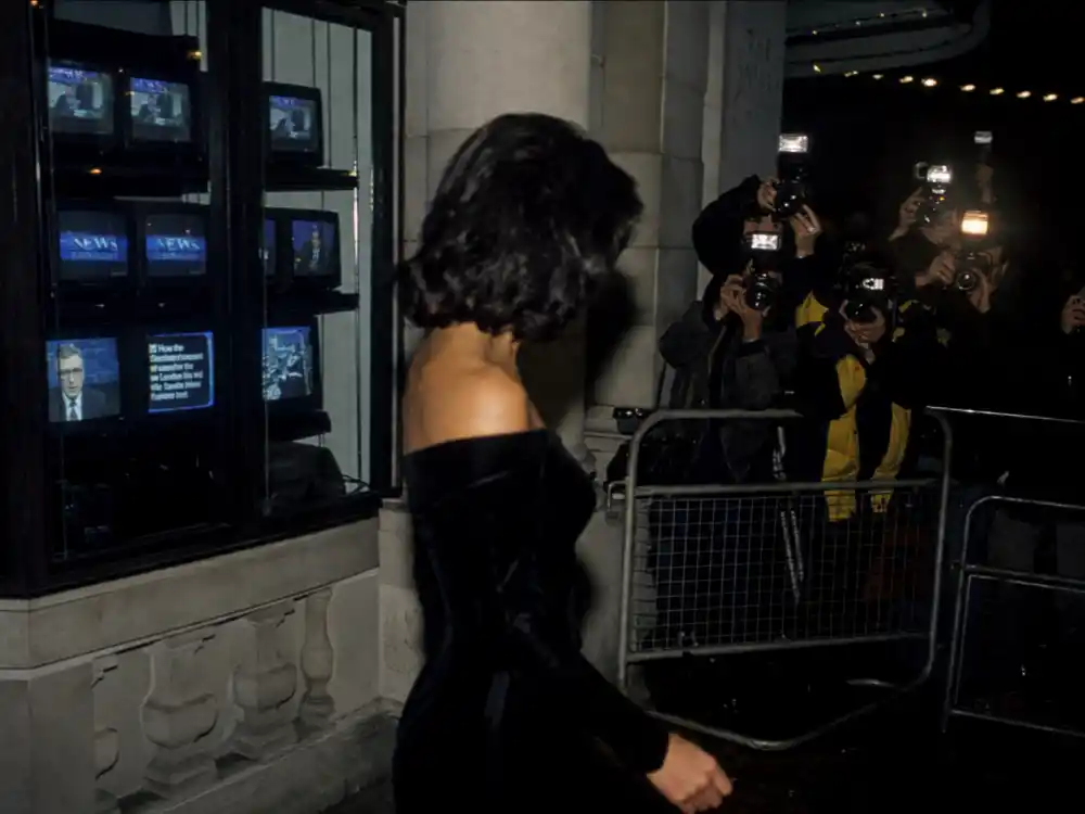June 1994 London press night atmosphere central to the Princess Diana revenge dress story and royal scandal broadcast timing