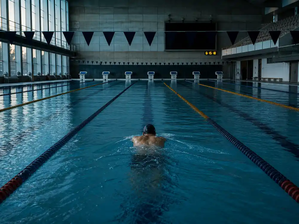 Empty training pool for Ryan Lochte suspension and USA Swimming ban after the Rio gas station incident